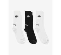 Chaussettes Lacoste Cotton Crocodile blanc pur bleu marine (3 paires) - 43-46
