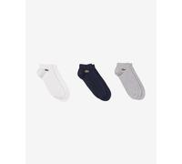 Chaussettes Lacoste Sport Short blanc bleu marine gris (3 paires) - 43-46