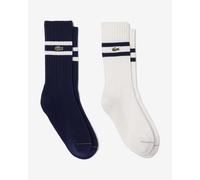Chaussettes Lacoste Stripe Contrasted bleu marine blanc (2 paires) - 43-46