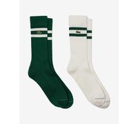Chaussettes Lacoste Stripe Contrasted vert blanc (2 paires) - 39-42
