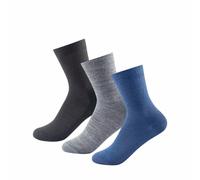 Chaussettes légères en mérinos pour enfants Devold Daily bleu 25-27