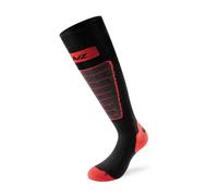 Lenz 1.0 Skiing Chaussettes, noir-gris-rouge, taille 35 36 37 38