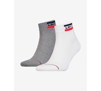 Chaussettes Levi's Sportswear Mid Cut gris blanc (2 paires) - 35-38