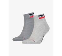 Chaussettes Levi's Sportwear Mid Cut gris clair gris (2 paires) - 43-46