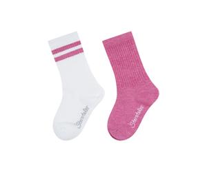 Chaussettes longues bÃ©bÃ© fille Sterntaler Actives Coolmax (x2) Rose 26