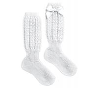 Chaussettes longues en coton avec nœud blanc - 19 - 22