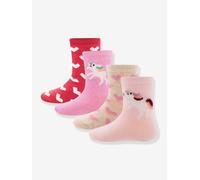 Chaussettes lot de 4 licorne/cœurs bébé fille ewers rose 18/19