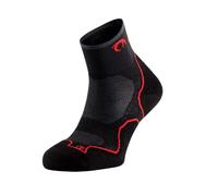 Chaussettes Lurbel Desafio Three Noir Rouge, Taille S