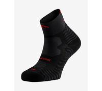 Lurbel Stone Pro, chaussettes Trail Running, chaussettes de compétition, chaussettes sans couture, chaussette respirante, chevilles, unisexe, noir/rouge, M