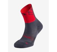 Chaussettes Lurbel Track Four gris anthracite rouge - S