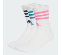 Chaussettes matelassées 3-Stripes (3 paires) White / Pure Teal / Lucid Pink / Black 40-42