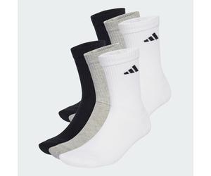 Chaussettes matelassées mi-mollet (6 paires) White / Medium Grey Heather / Black 22-24