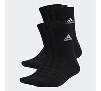 adidas Mixte Cushioned Sportswear Crew Socks 6 Pairs, Black / White, 6.5-8