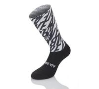 MB Wear Chaussettes de cyclisme Areo Dry H20 Signature – Blanc/Noir – EU 35-38
