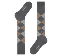 Burlington Chaussettes longues homme Edinburgh M Kh laine fantaisie Gris Dark Grey 3070 40-46