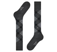 Burlington Chaussettes longues Manchester M Kh coton fantaisie Gris anthracite mélangé 3095 40-46