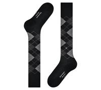 Burlington Chaussettes longues Homme Manchester M Kh coton fantaisie Noir 40-46 1 paire