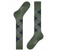 Burlington Chaussettes longues Homme Manchester M Kh coton fantaisie Vert Mountain Green 7982 40-46