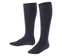 FALKE Comfort Wool K Kh laine unies 1 paire, Chaussettes longues Mixte enfant, Bleu Dark Marine 6170, 27-30