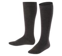 FALKE Comfort Wool K Kh laine unies 1 paire, Chaussettes longues Mixte enfant, Gris Anthracite Melange 3080, 35-38