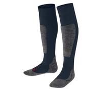 FALKE Active Ski K Kh laine 1 paire, Chaussettes de ski Mixte enfant, Bleu Space Blue 6116, 27-30