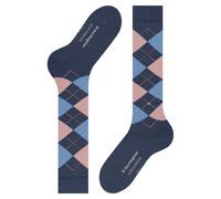 Burlington Chaussettes longues Marylebone W Kh laine fantaisie Bleu Dark Blue Melange 36-41 1 paire