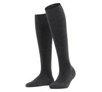Falke Chaussettes longues femme Softmerino W – laine et coton – Gris anthracite mêlé 41-42
