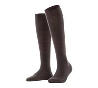 Falke Chaussettes longues Softmerino W Kh Laine et coton unies 1 paire Marron Dark Brown 41-42