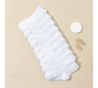 Chaussettes Mi-Mollet 10 De Enfants Âge Moyen Et Plus ancien Enfants Été Mince Unicolore Mode Simple Tout Correspondant Étudiant 8-12Y,0-6M,6-12M,1-2Y,2-3Y,3-8YUnicoloreÉtoffe