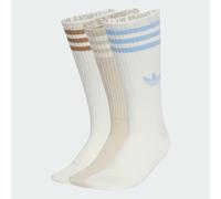Chaussettes mi-mollet 3 bandes (3 paires) Off White / Bliss / Off White 43-45