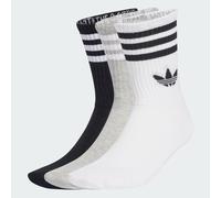Adidas Originals Chaussettes mi-mollet 3S Crew 3 paires Gris chiné/Noir/Blanc Taille 37-39