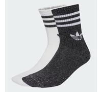 adidas Chaussettes 3-Stripes Glitter Crew Socks 2 Pairs in Noir S