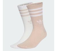 Chaussettes mi-mollet 3 bandes Glitter (2 paires) Blush Pink / White 34-36