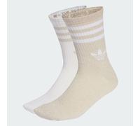 Chaussettes mi-mollet 3 bandes Glitter (2 paires) Ice Gold Met. / White 37-39