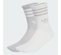 Chaussettes mi-mollet 3 bandes Glitter (2 paires) Silver Metallic / White 43-45