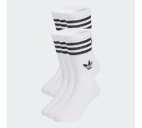 Chaussettes mi-mollet 3bandes (6paires) Enfants White / Black 19-21