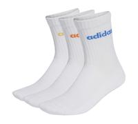 Chaussettes mi-mollet adidas Linear (x3) Blanc 40/42