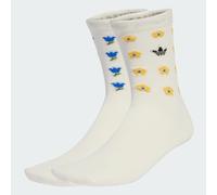 Chaussettes mi-mollet adidas Originals x Liberty London (2 paires) Off White 40-42