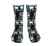 Chaussettes Mi-Mollet Bons Moments Et Lignes De Bronzage Chaussette De Sport Respirant Chaussette Foot Confortables Socquette Sportswear Pour Fitness Cadeaux Randonnée