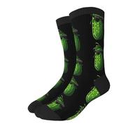 Chaussettes Mi-Mollet Concombre Vert Frais Socquette Sportswear 40Cm | Chaussettes Mi-Mollet Résistantes Hommes Et Femmes Soquette Sport Pour Travail Sport Running Chaussettes Mi-Hautes