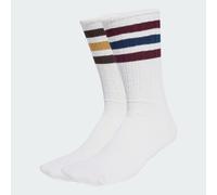 ADIDAS ORIGINALS Chaussettes 'Ribbed Crew 2 Pairs' bleu / jaune / lie de vin / blanc, Taille 43-45