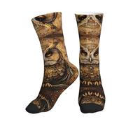 Chaussettes Mi-Mollet Croyances Du Hibou Chaussettes Sport Antidérapantes Socquette Sportswear Résistant Aux Odeurs Sport Sock Pour Randonnée Cyclisme 40CM