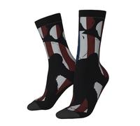 Chaussettes Mi-Mollet Drapeau Américain Géant Vintage Foot Mon-Ster Chaussette De Sport Respirant Sport Sock Confortables Randonnée Pourcyclisme Fitness