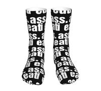 Chaussettes Mi-Mollet Je Mange Du Cul Chaussette De Sport Confortables Sport Sock Antidérapantes Chaussettes Sport Pour Cadeaux Yoga Fitness