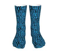 Chaussettes Mi-Mollet L'Injustice, Où Qu'Elle Soit, Est Une Menace Pour La Justice Partout Dans Le Monde Chaussettes Sport Chaussette De Sport Respirant Socquette Pour Randonnée Fitness Yoga