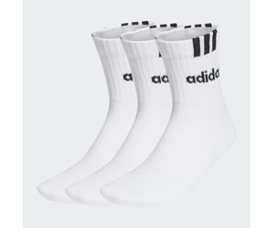 Chaussettes mi-mollet matelassées 3-Stripes Linear (lot de 3 paires) White / Black 31-33