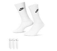 Nike Mixte Nike Sportswear Everyday Essential Socks, White/Black, M EU