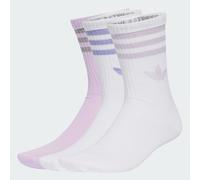 CHAUSSETTES MI-MOLLET PAILLETTES 3BANDES (3PAIRES) White / Ice Lavender 37-39
