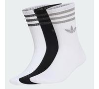 CHAUSSETTES MI-MOLLET PAILLETTES 3BANDES (3PAIRES) White / Silver Metallic / Black 46-48