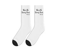Chaussettes mi-mollet rétro « This Is The Turning Point » USA Freedom Charlie Kirk pour homme et femme, blanches
